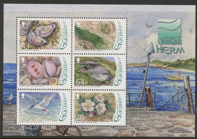 2016 Guernsey MS.1623 Ramsar Herm Mini Sheet U/M (MNH) 2016 Guernsey MS.1623 Ramsar Herm Mini Sheet U/M (MNH)