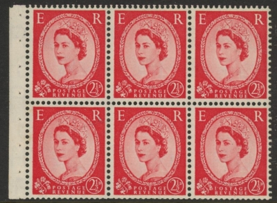 SB81 Edward Crown 6x2½d, wmk. upright perf Iet (good perfs). U/M (MNH) SB81 Edward Crown 6x2½d, wmk. upright perf Iet (good perfs). U/M (MNH)