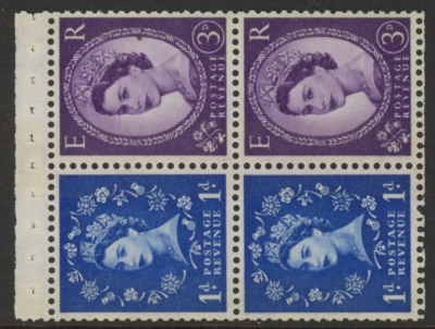 SB58 Crowns 2 x 1d, 2 x 3d violet phos. wmk s/way right perf AP (good perfs) U/M (MNH) SB58 Crowns 2 x 1d, 2 x 3d violet phos. wmk s/way right perf AP (good perfs) U/M (MNH)