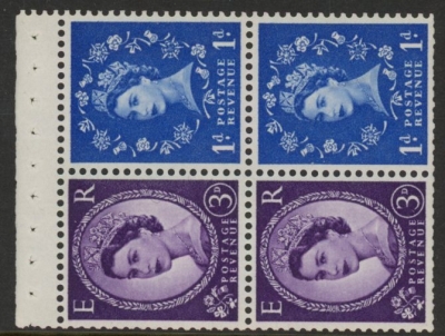 SB58 Crowns 2 x 1d, 2 x 3d violet phos. wmk s/way right perf AP (good perfs) U/M (MNH) SB58 Crowns 2 x 1d, 2 x 3d violet phos. wmk s/way right perf AP (good perfs) U/M (MNH)