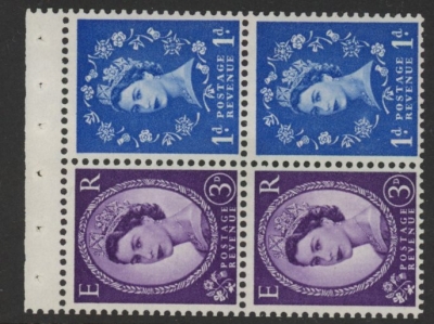 SB58 Crowns 2 x 1d, 2 x 3d violet phos. wmk s/way right perf AP (good perfs) U/M (MNH) SB58 Crowns 2 x 1d, 2 x 3d violet phos. wmk s/way right perf AP (good perfs) U/M (MNH)