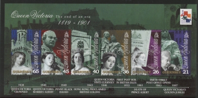 2001 Guernsey MS.890 Death Anniv of Queen Victoria Mini Sheet U/M (MNH) 2001 Guernsey MS.890 Death Anniv of Queen Victoria Mini Sheet U/M (MNH)
