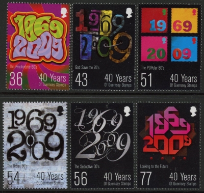 2009 Guernsey SG.1296-301 40th Anniv of Postal Independence set of 6 values U/M (MNH) 2009 Guernsey SG.1296-301 40th Anniv of Postal Independence set of 6 values U/M (MNH)