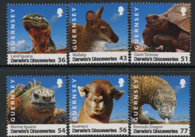 2009 Guernsey SG.1267-72 Drawins Discoveries Set of 6 values U/M (MNH) 2009 Guernsey SG.1267-72 Drawins Discoveries Set of 6 values U/M (MNH)