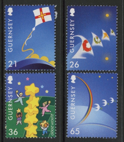2000 Guernsey SG.863-6 Europa Set of 4 values U/M (MNH) 2000 Guernsey SG.863-6 Europa Set of 4 values U/M (MNH)