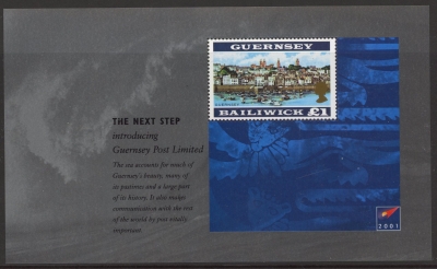 2001 Guernsey MS.927 Guernsey Post Mini Sheet U/M (MNH) 2001 Guernsey MS.927 Guernsey Post Mini Sheet U/M (MNH)