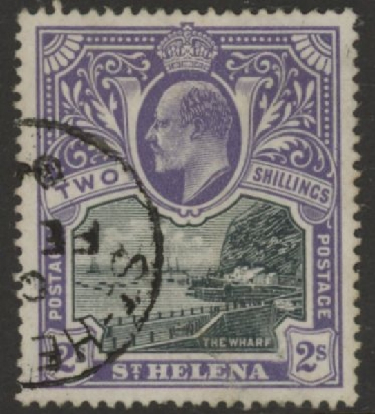 1903 St Helena. KEVII SG.60 2/- black & violet. fine used. 1903 St Helena. KEVII SG.60 2/- black & violet. fine used.