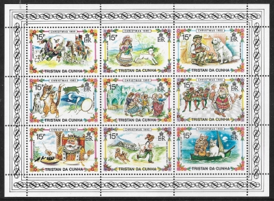 1980 Tristan Da Cunha SG.287-95 Christmas Nursery Rhymes Set of 9 values U/M (MNH) 1980 Tristan Da Cunha SG.287-95 Christmas Nursery Rhymes Set of 9 values U/M (MNH)