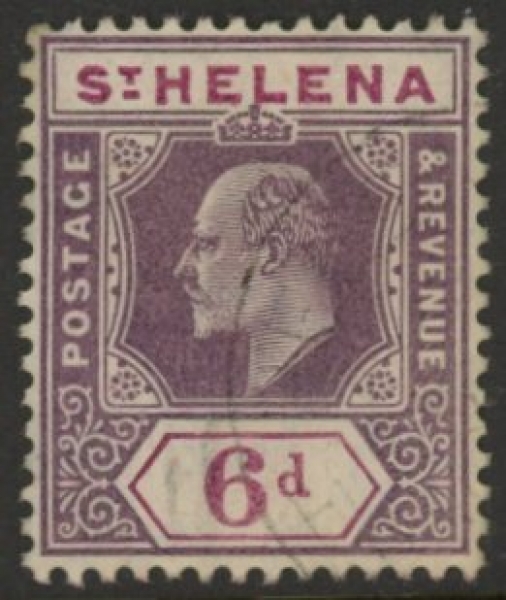1911 St Helena KEVII SG67a 6d dull & deep purple . (ordinry paper). fine used. 1911 St Helena KEVII SG67a 6d dull & deep purple . (ordinry paper). fine used.