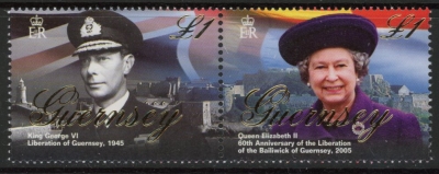 2005 Guernsey SG.1078-9 60th Anniv of Libertation Set of 2 values U/M (MNH) 2005 Guernsey SG.1078-9 60th Anniv of Libertation Set of 2 values U/M (MNH)