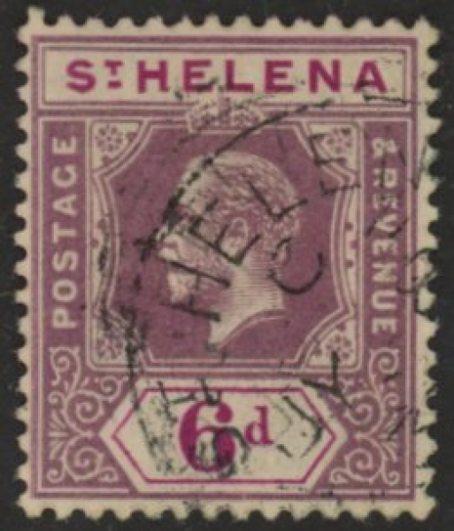 1912 St.Helena SG.84 KGV 6d dull & deep purple. very fine used. 1912 St.Helena SG.84 KGV 6d dull & deep purple. very fine used.