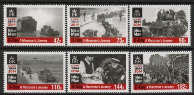 2014 IOM SG1917-22 70th Anniv of D-Day Set of 6 values U/M (MNH) 2014 IOM SG1917-22 70th Anniv of D-Day Set of 6 values U/M (MNH)