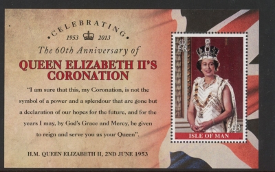 2013 IOM MS.1802 60th Anniv of the Coronation Mini Sheet U/M (MNH) 2013 IOM MS.1802 60th Anniv of the Coronation Mini Sheet U/M (MNH)