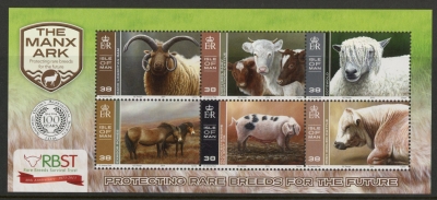 2014 IOM MS.1916 Rare Breeds Mini Sheet U/M (MNH) 2014 IOM MS.1916 Rare Breeds Mini Sheet U/M (MNH)