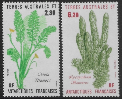 1986 French Antarctic - SG.216-7 Plants 2 values U/M (MNH) 1986 French Antarctic - SG.216-7 Plants 2 values U/M (MNH)