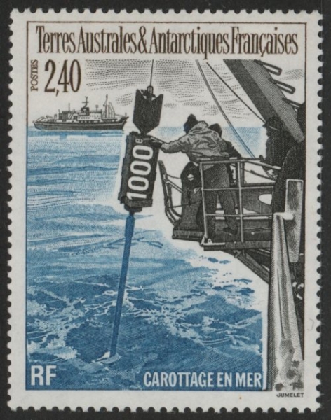 1994 French Antarctic - SG.323 'Air' 1000th Sea Bed Sample. 1 value U/M (MNH) 1994 French Antarctic - SG.323 'Air' 1000th Sea Bed Sample. 1 value U/M (MNH)