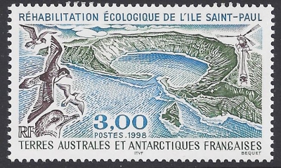 1998 French Antarctic. SG.383 Ecological Rehabilitation of Saint Paul Island. 1 value. U/M (MNH) 1998 French Antarctic. SG.383 Ecological Rehabilitation of Saint Paul Island. 1 value. U/M (MNH)