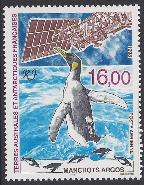 1998 French Antarctic. SG.388 'Air' Penguin Research. 1 value. U/M (MNH) 1998 French Antarctic. SG.388 'Air' Penguin Research. 1 value. U/M (MNH)
