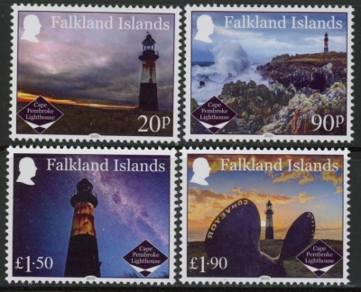 2025 Falkland Islands SG.tba Lighthouses. Set of 4 values U/M (MNH) 2025 Falkland Islands SG.tba Lighthouses. Set of 4 values U/M (MNH)