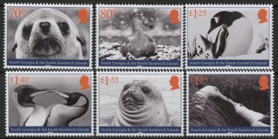 2025 South Georgia. SG.869-74 Wildlife. set 6 values. U/M (MNH) 2025 South Georgia. SG.869-74 Wildlife. set 6 values. U/M (MNH)