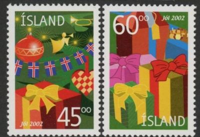 2002 Iceland SG.1034-5 Christmas Set of 2 values U/M (MNH) 2002 Iceland SG.1034-5 Christmas Set of 2 values U/M (MNH)