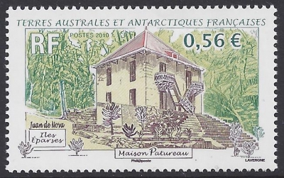 2010 French Antarctic. SG.625 Maison Patureau Juan de Nova Island. U/M (MNH) 2010 French Antarctic. SG.625 Maison Patureau Juan de Nova Island. U/M (MNH)