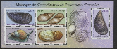 2014 French Antarctic MS.712 French Antarctic Molluses Mini Sheet U/M (MNH) 2014 French Antarctic MS.712 French Antarctic Molluses Mini Sheet U/M (MNH)