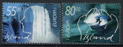 2001 Iceland SG.992-3 Europa Set of 2 values U/M (MNH) 2001 Iceland SG.992-3 Europa Set of 2 values U/M (MNH)