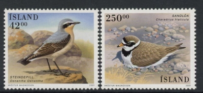 2001 Iceland SG.1009-10 Birds (1) Set of 2 values U/M (MNH) 2001 Iceland SG.1009-10 Birds (1) Set of 2 values U/M (MNH)