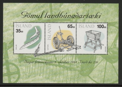1998 Iceland MS.908 Stamp Day Mini Sheet U/M (MNH) 1998 Iceland MS.908 Stamp Day Mini Sheet U/M (MNH)