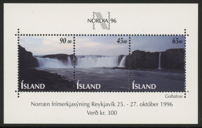 1996 Iceland MS.871 Nordic Stamp Exhibition Mini Sheet U/M (MNH) 1996 Iceland MS.871 Nordic Stamp Exhibition Mini Sheet U/M (MNH)