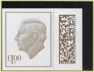 VTBA £1.00 brown M25L MPIL ex CY13 Stranger Things. U/M (MNH VTBA £1.00 brown M25L MPIL ex CY13 Stranger Things. U/M (MNH