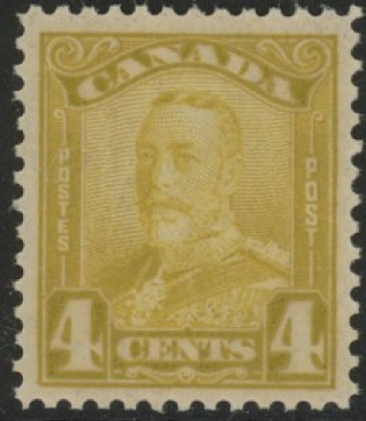 1929 Canada SG.278 4c olive-bistre U/M (MNH) 1929 Canada SG.278 4c olive-bistre U/M (MNH)