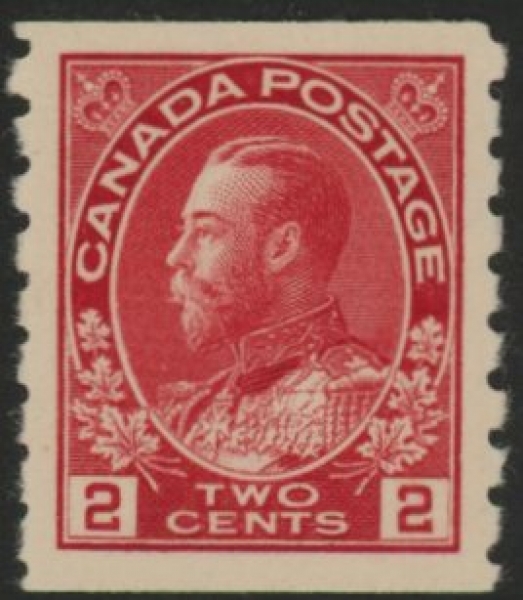 1912 Canada SG.221 2c carmine imperf x perf 8 U/M (MNH) 1912 Canada SG.221 2c carmine imperf x perf 8 U/M (MNH)