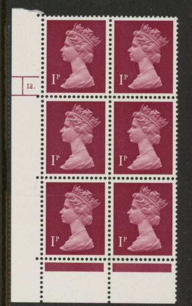 U63 (x925) Harrison 1p crimson FCP PVAD. cyld 12 dot . U/M (MNH) U63 (x925) Harrison 1p crimson FCP PVAD. cyld 12 dot . U/M (MNH)