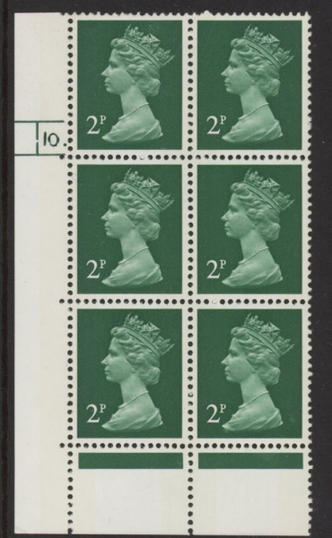 U80 (x849) Harrison 2p green. FCP/PVAD. cyld 10 dot. phos 21.U/M (MNH) U80 (x849) Harrison 2p green. FCP/PVAD. cyld 10 dot. phos 21.U/M (MNH)