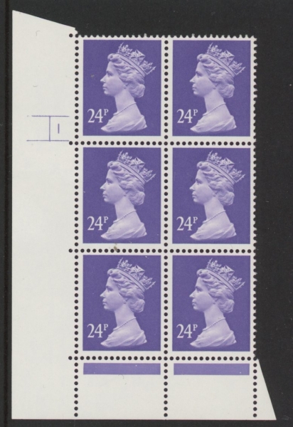U285 (x967) Harrison 24p violet. ACP/PVAD. cyld. 1 no dot .U/M (MNH) U285 (x967) Harrison 24p violet. ACP/PVAD. cyld. 1 no dot .U/M (MNH)