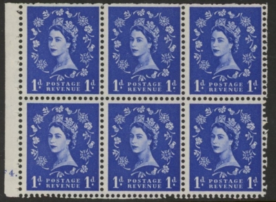 SB26 Edward Crown 6 x 1d, upright wmk. perf I/eb cyld. F4 dot (trimmed perfs). U/M (MNH) SB26 Edward Crown 6 x 1d, upright wmk. perf I/eb cyld. F4 dot (trimmed perfs). U/M (MNH)