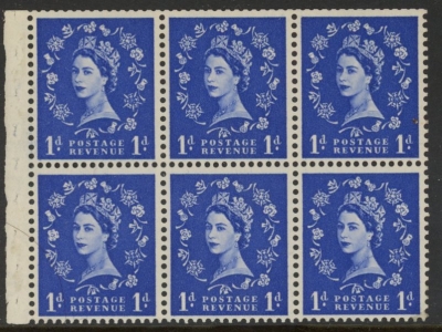 SB20 Tudor Crown 6 x 1d, perf I (trimmed) U/M (MNH) SB20 Tudor Crown 6 x 1d, perf I (trimmed) U/M (MNH)