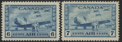 1942 Canada SG.399-400 Air Set of 2 values U/M (MNH) 1942 Canada SG.399-400 Air Set of 2 values U/M (MNH)