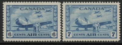 1942 Canada SG.399-400 Air Set of 2 values mounted mint 1942 Canada SG.399-400 Air Set of 2 values mounted mint