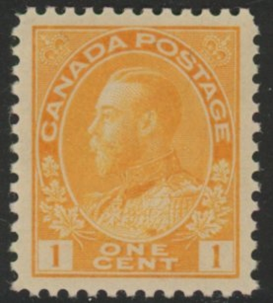 1922 Canada SG.246a 1c chrome yellow die II U/M (MNH) 1922 Canada SG.246a 1c chrome yellow die II U/M (MNH)