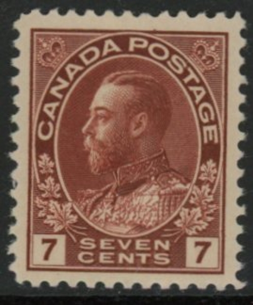 1924 Canada SG.251 7c red-brown mounted mint 1924 Canada SG.251 7c red-brown mounted mint