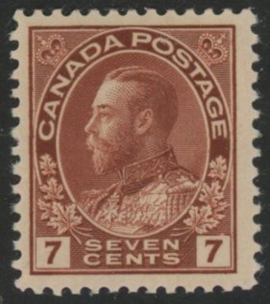 1924 Canada SG.251 7c Red Brown U/M (MNH) 1924 Canada SG.251 7c Red Brown U/M (MNH)