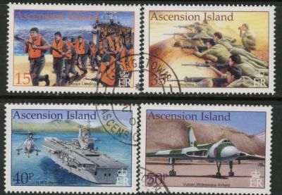 2002 Ascension Island. SG.844-7 20th Anniv. Liberation of The Falklands. set 4 values Used 2002 Ascension Island. SG.844-7 20th Anniv. Liberation of The Falklands. set 4 values Used