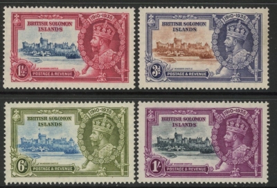 1935 British Solomon Islands - SG.53-6 Silver Jubilee set 4 values u/m (MNH) 1935 British Solomon Islands - SG.53-6 Silver Jubilee set 4 values u/m (MNH)