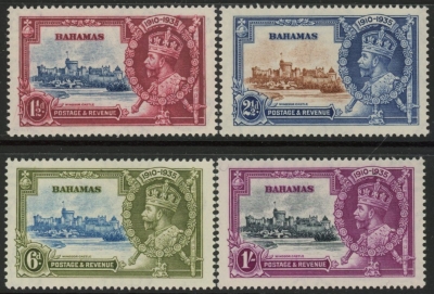 1935 Bahamas SG.141-4 Silver Jubilee set 4 values u/m (MNH) 1935 Bahamas SG.141-4 Silver Jubilee set 4 values u/m (MNH)