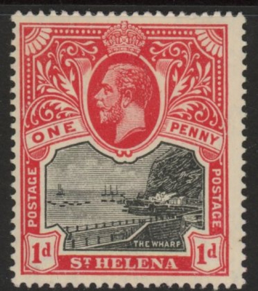 1912 St.Helena SG.73 1d back & carmine red mounted mint 1912 St.Helena SG.73 1d back & carmine red mounted mint