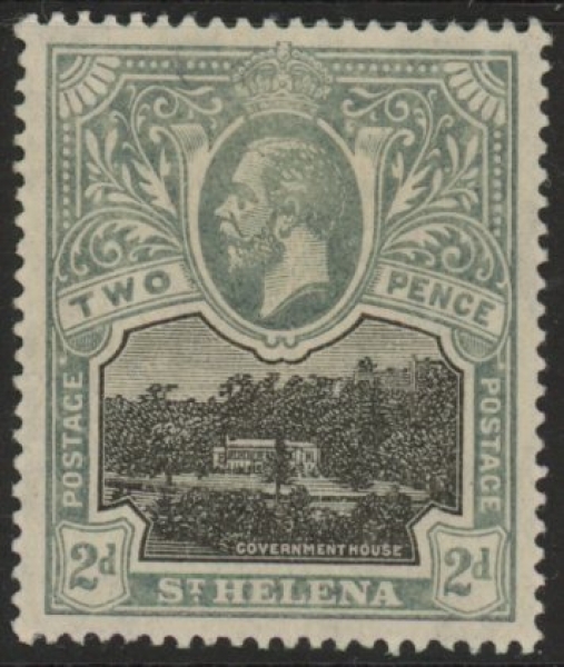 1913 St.Helena SG.75 2d black & greyish slate mounted mint 1913 St.Helena SG.75 2d black & greyish slate mounted mint