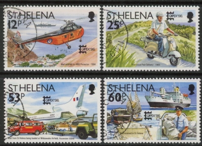 1996 St. Helena SG.721-4 Capex 96 Set of 4 values Used 1996 St. Helena SG.721-4 Capex 96 Set of 4 values Used